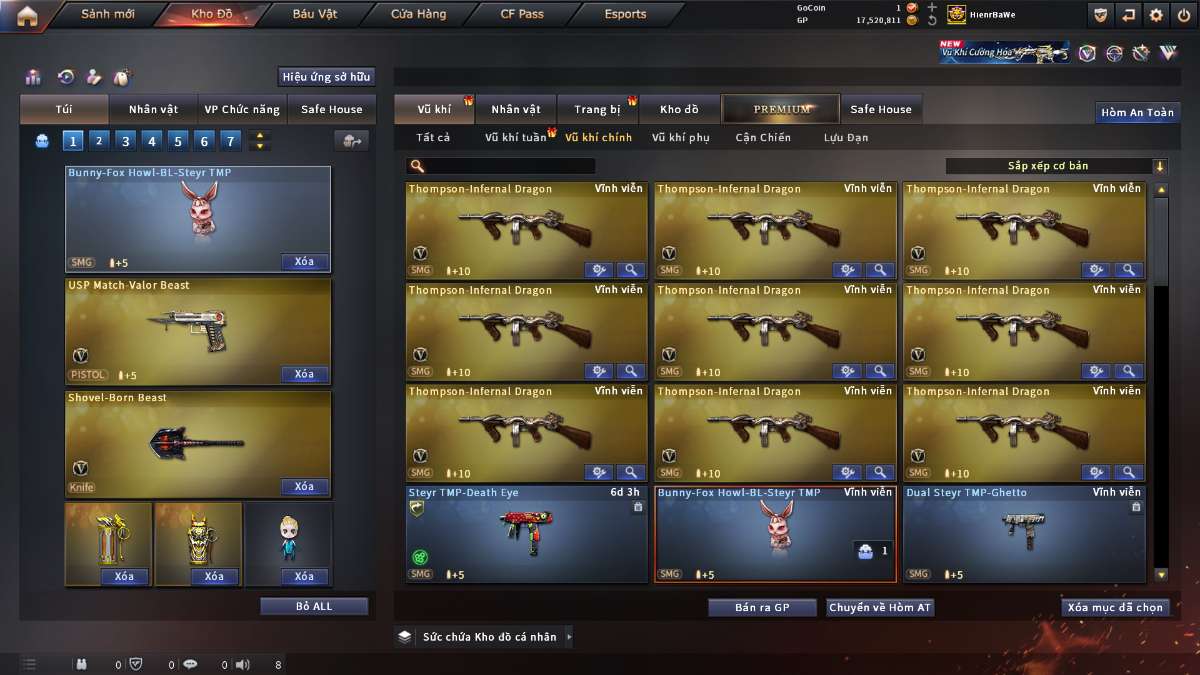 shop acc cf uy tin gia re